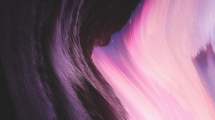 Abstract pixel sorting with purple and pink lines