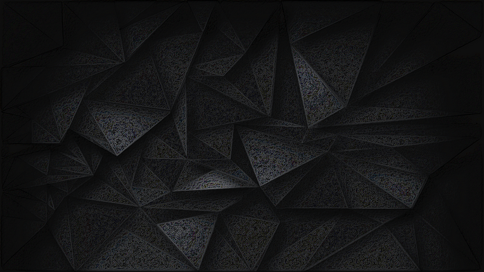 Dark geometric abstract pattern with intricate textures