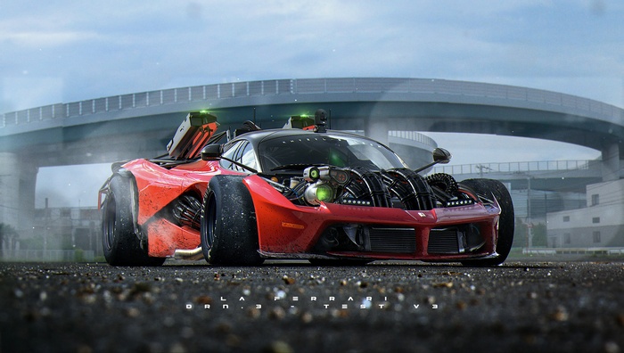 Khyzyl Saleem's modified Ferrari concept car