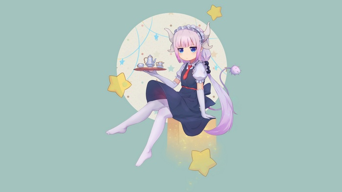 Kanna Kamui from Kobayashi-san Chi no Maid Dragon serving tea