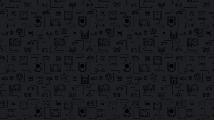 Retro game consoles and controllers pattern