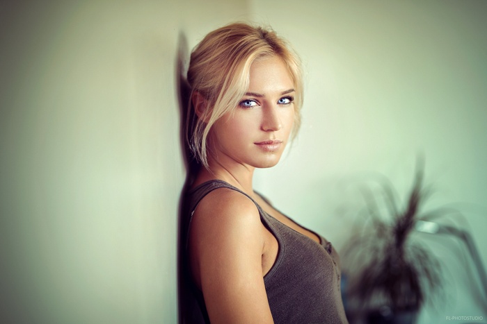 model, Eva Mikulski, portrait, Lods Franck, face, looking at viewer, blonde, women, blue eyes, 500px