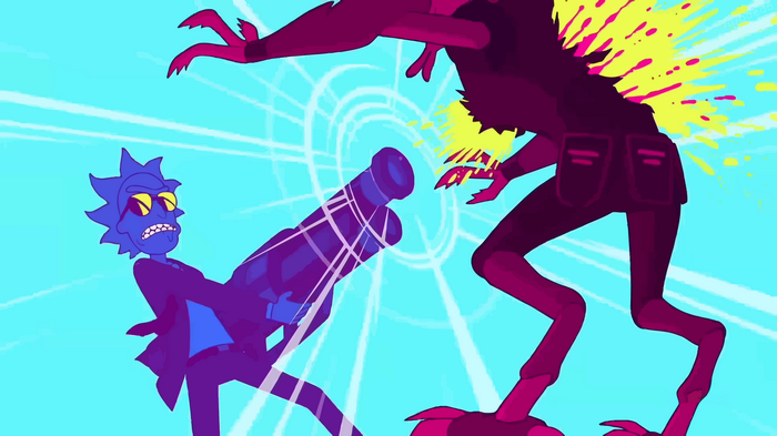 Rick Sanchez and Killer Mike from Run the Jewels