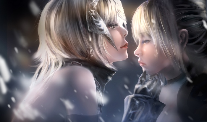Jeanne d'Arc and Saber Alter from Fate/Grand Order