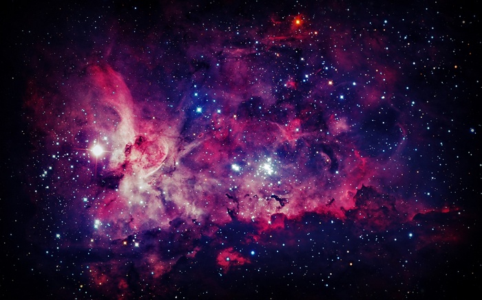Vibrant nebula with countless stars in deep space