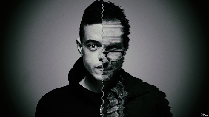 Elliot Alderson from Mr. Robot Glitch Art