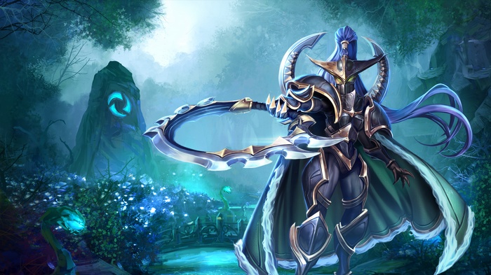 Maiev Shadowsong from Warcraft in a forest