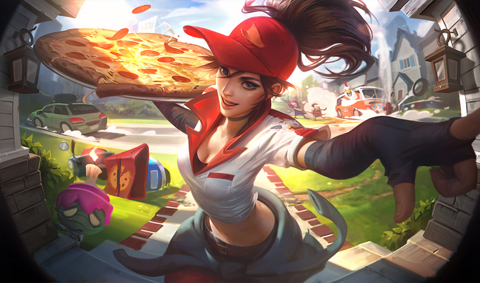 Pizza Delivery Girl Sivir from League of Legends
