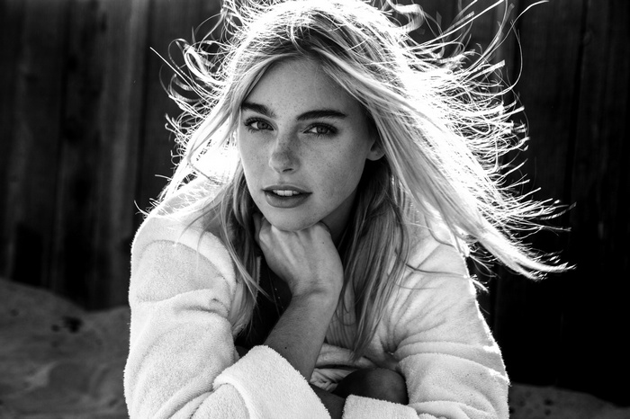 Elizabeth Turner in monochrome portrait