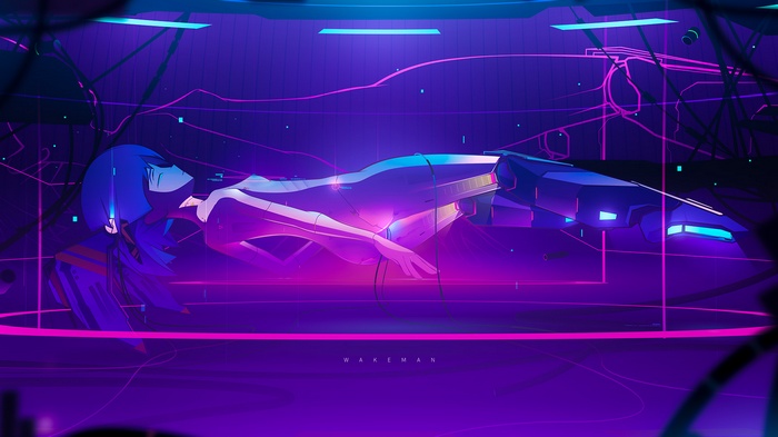 Jenny Wakeman in a futuristic pod