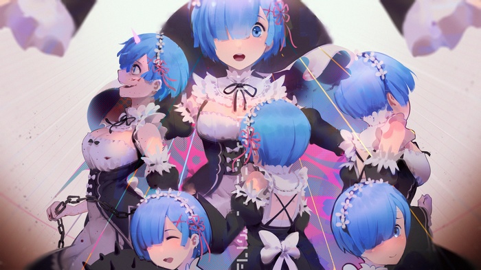 Rem from Re:Zero, multiple variations