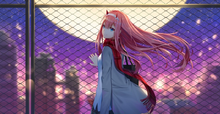 Zero Two (Darling in the FranXX), Darling in the FranXX, anime girls, pink hair