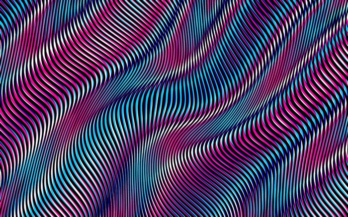 Abstract wavy lines optical illusion