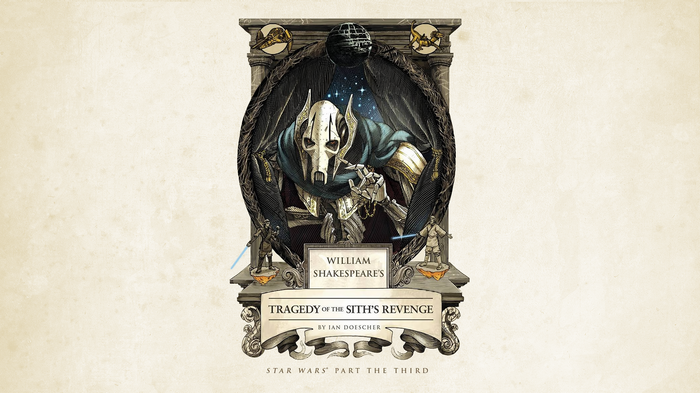 General Grievous from Star Wars: Tragedy of the Sith's Revenge book cover