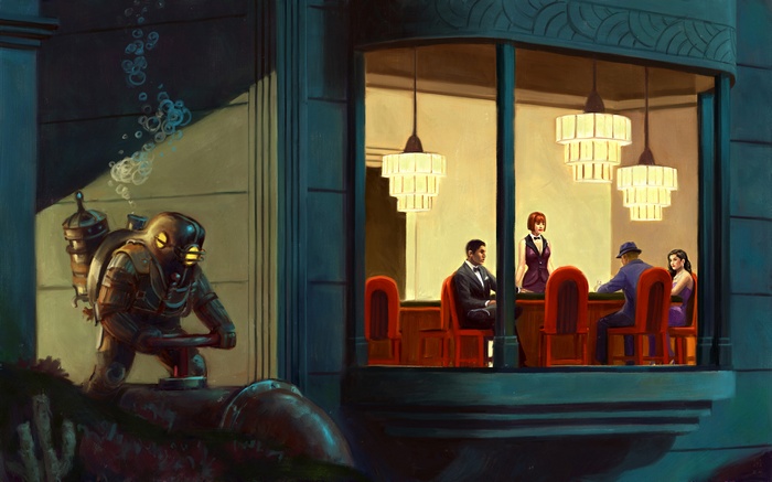 Big Daddy from BioShock in Rapture