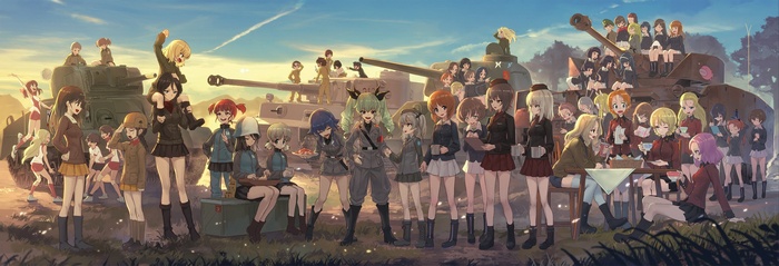Mika (Girls Und Panzer), Takebe Saori, Nishizumi Maho, IS-2, Yuuki Utsugi, Klara (Girls und Panzer), Momoga (Girls und Panzer), Hoshino (Girls und Panzer), Nekota (Girls und Panzer), Suzuki (Girls und Panzer), Kadotani Anzu