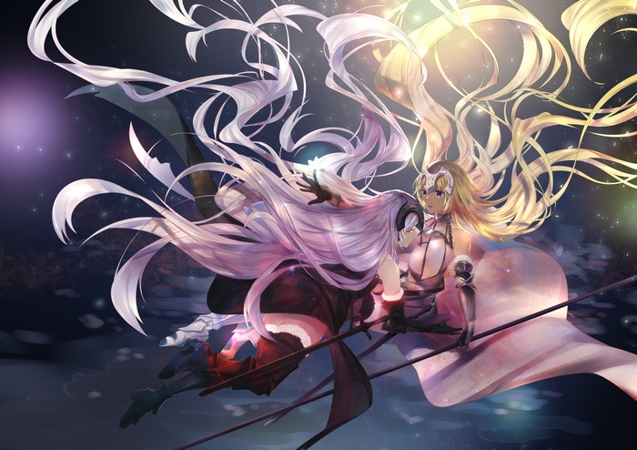 Jeanne d'Arc and Jeanne d'Arc Alter from Fate/Grand Order
