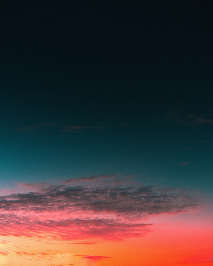 Sunset sky with clouds