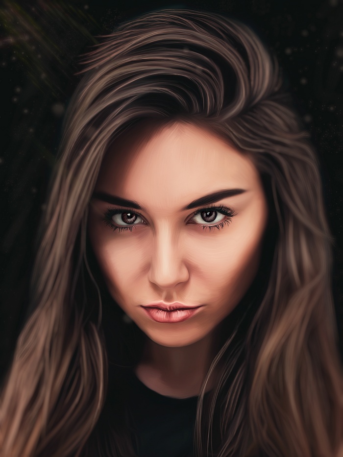Portrait of a woman looking at the viewer