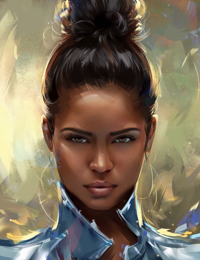 Portrait of a woman by Michael Corbin