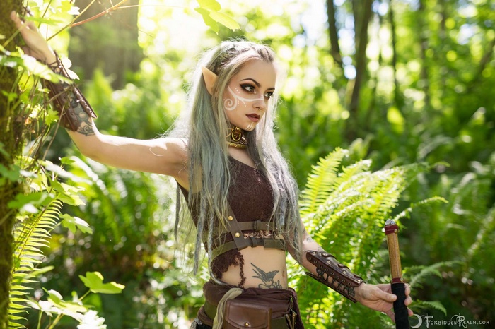 Genevieve from ForbiddenRealm as a Wood Elf