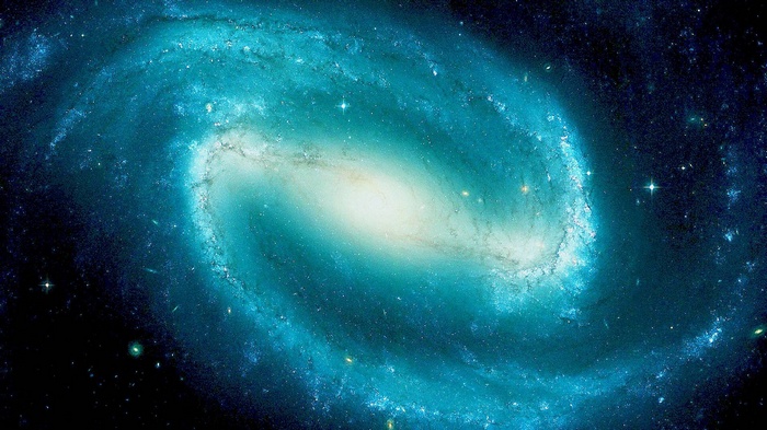 Spiral galaxy in deep space
