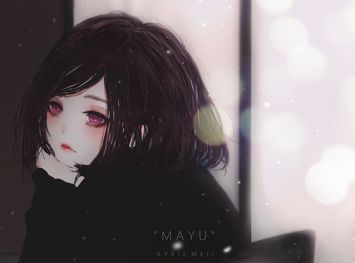 brunette, short hair, anime girls, Kyrie Meii, original characters, anime