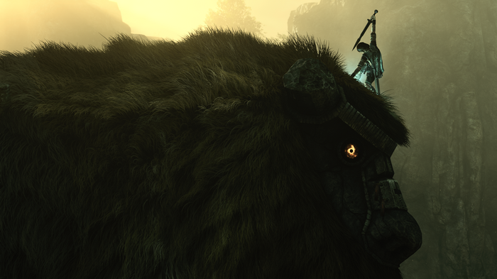 Wander on a giant in Shadow of the Colossus