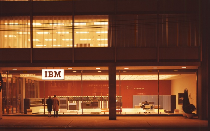 IBM Datacenter with vintage computers