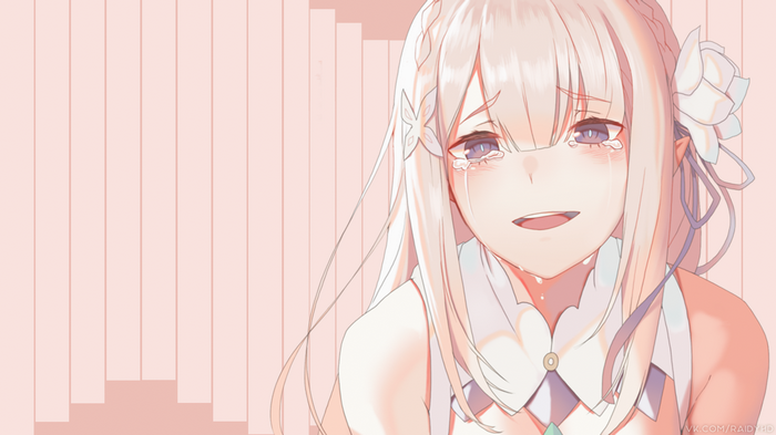 Emilia from Re:Zero crying