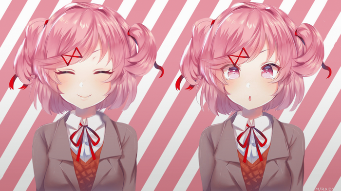Natsuki from Doki Doki Literature Club