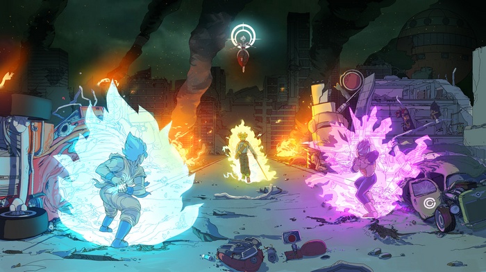 Son Goku, future trunks, Super Saiyan, Shane Sandulak, Dragon Ball, Vegeta, Zamasu, fan art, Dragon Ball Super