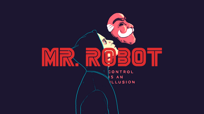 Elliot Alderson from Mr. Robot with fsociety mask