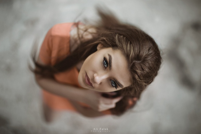 Portrait of a woman with depth of field