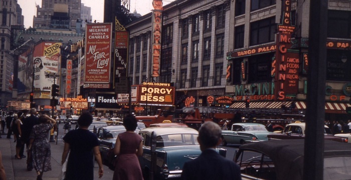 Times Square New York City with My Fair Lady and Porgy and Bess