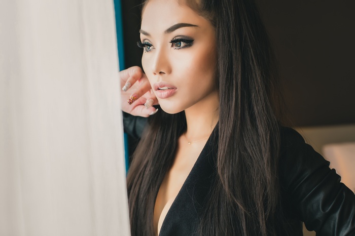 Asian, brunette, women, Korean