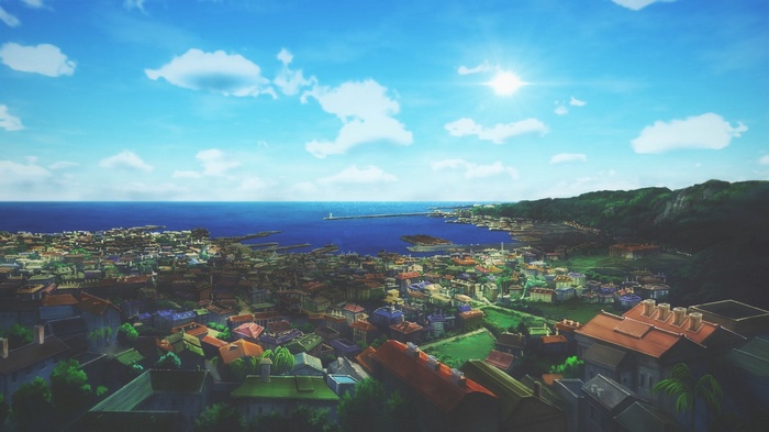 Violet Evergarden, lake, nature, anime