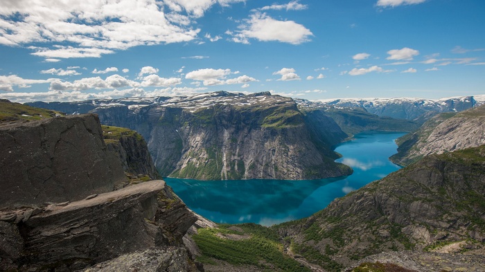 Mountains and lake in Norway