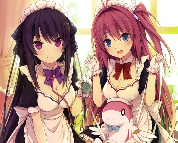 Asuka Kurashina and Misaki Tobisawa from Ao no Kanata no Four Rhythm