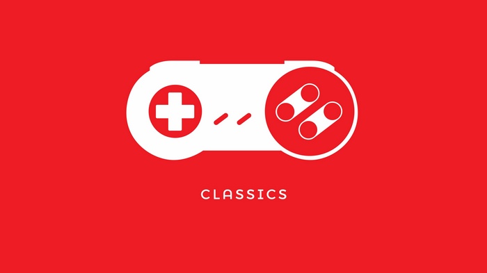 Classic video game controller with text