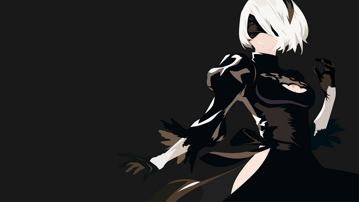 2B from Nier: Automata minimalism