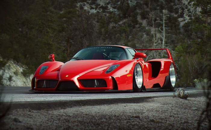 widebody, Ferrari, Ferrari Enzo, car, Khyzyl Saleem, artwork, vehicle