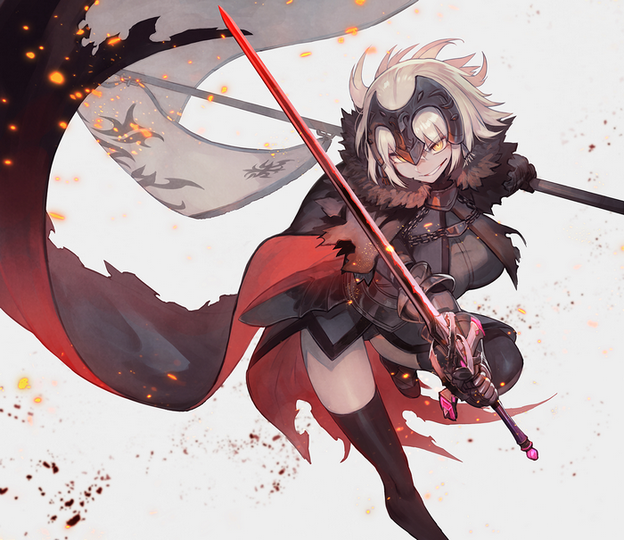 Jeanne d'Arc Alter from Fate/Grand Order with sword