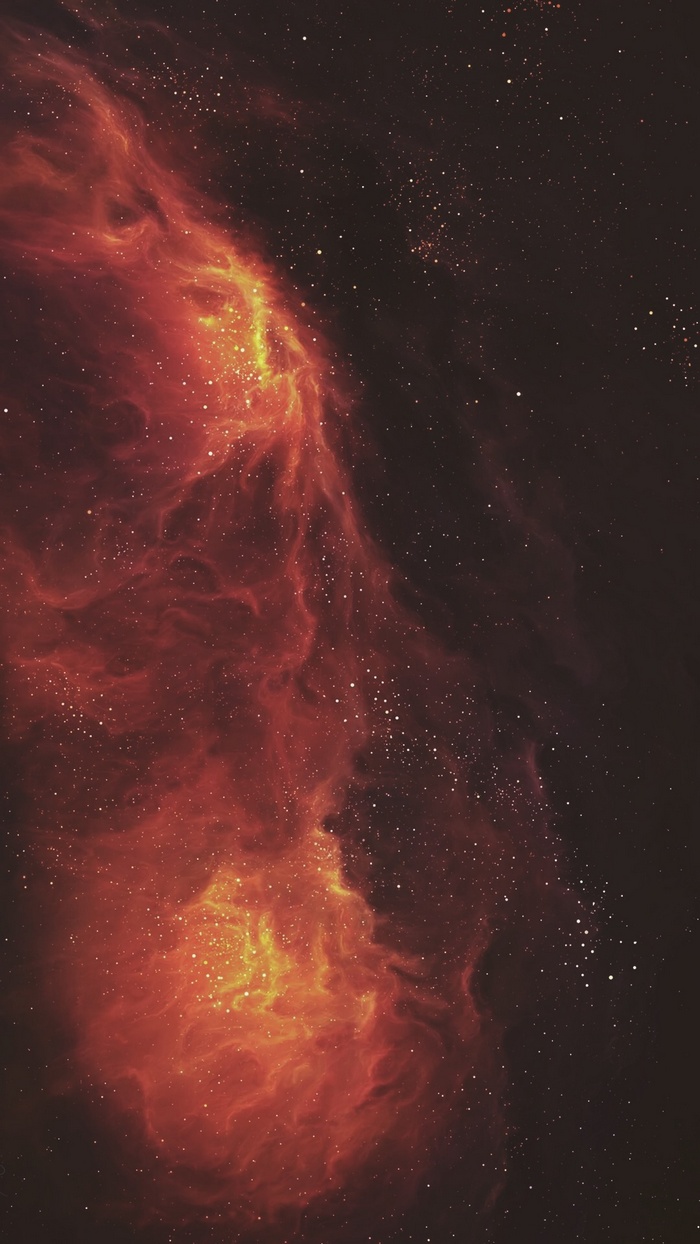 galaxy, space, red