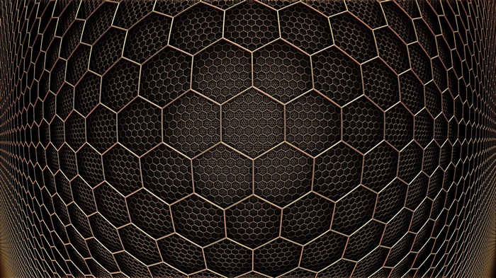 Abstract 3D Hexagon Pattern