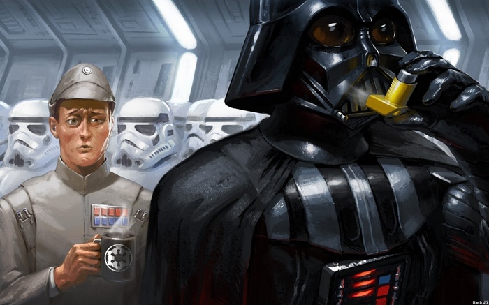 Darth Vader and Imperial Officer from Star Wars