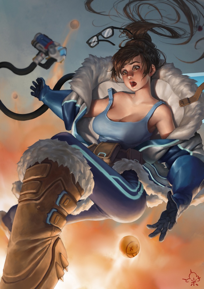 Mei from Overwatch with Ice Pistol