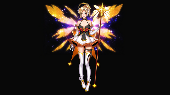 Mercy from Overwatch with Angelic Wings