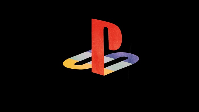 PlayStation logo with abstract colorful design
