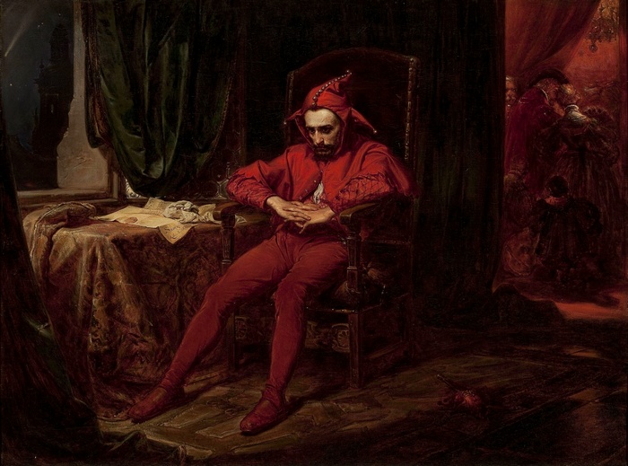 painting, classical art, Polish, Stańczyk, Jan Matejko